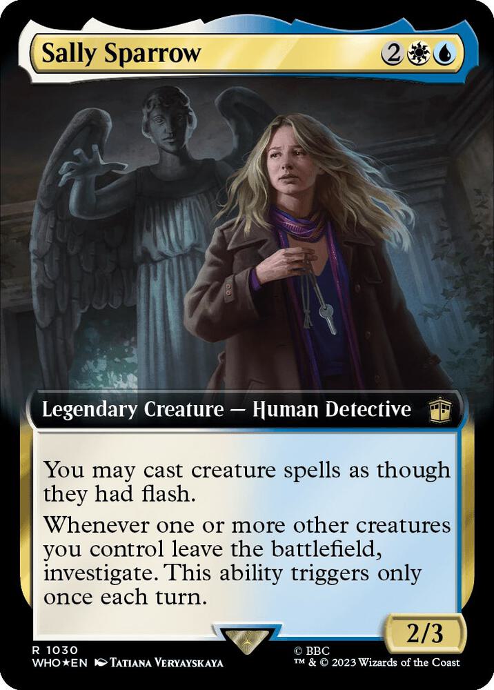 Sally Sparrow 1030/331 (Universes Beyond: Doctor Who)  - Extended Art Surge Foil | Good Games Modbury