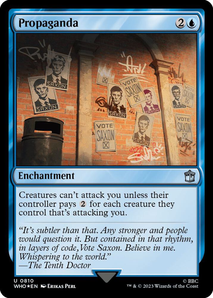 Propaganda 810/331 (Universes Beyond: Doctor Who)  - Surge Foil | Good Games Modbury
