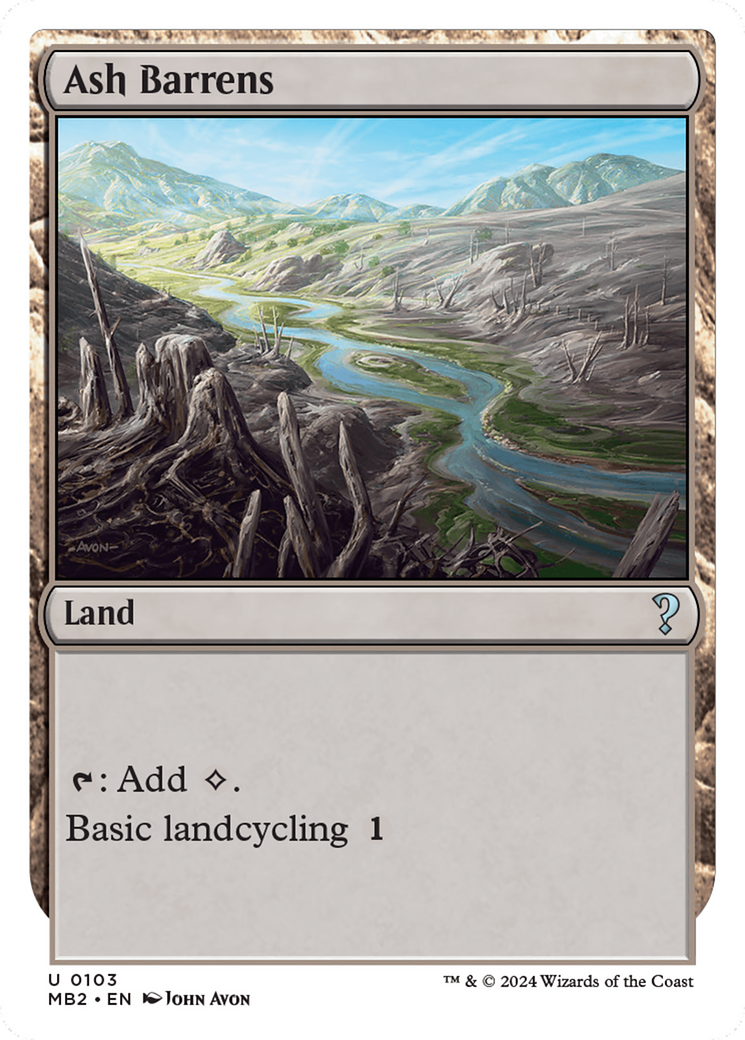 Ash Barrens (White Border) [Mystery Booster 2] | Good Games Modbury