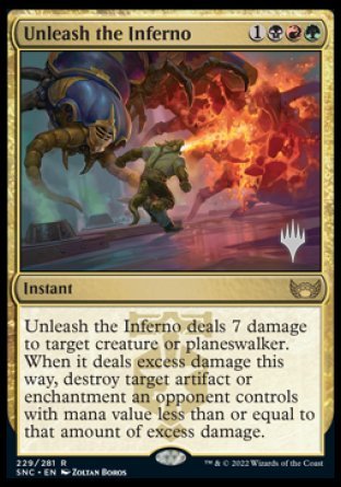 Unleash the Inferno (Promo Pack) [Streets of New Capenna Promos] | Good Games Modbury