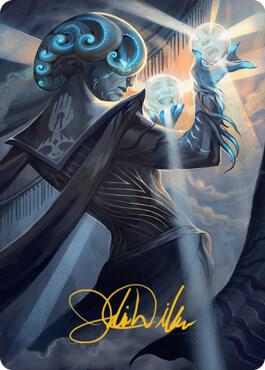 Queza Augur of Agonies Art Card Gold Stamped Signature 75 (Art Series: Streets of New Capenna)  | Good Games Modbury
