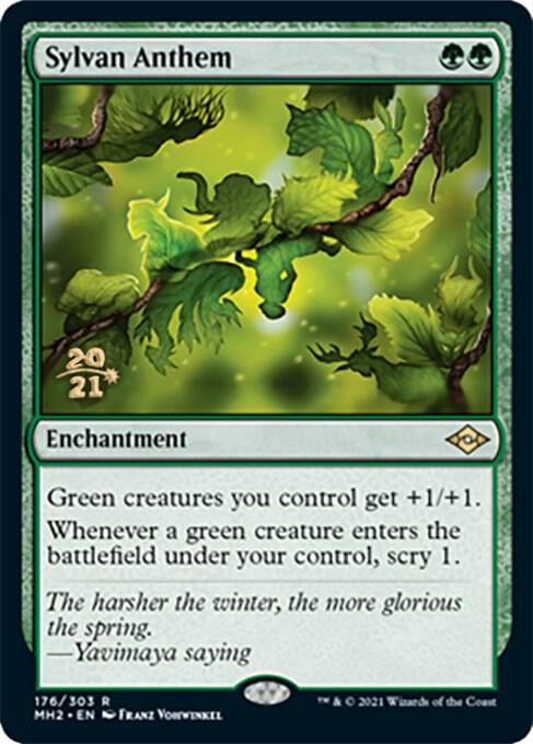 Sylvan Anthem 176s/86 (Prerelease Cards)  - Foil | Good Games Modbury