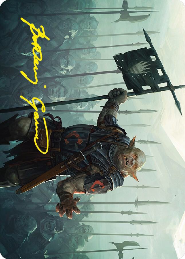 Ugluk of the White Hand Art Card Gold Stamped Signature 27 (Art Series: Universes Beyond: The Lord of the Rings: Tales of Middle-earth)  | Good Games Modbury