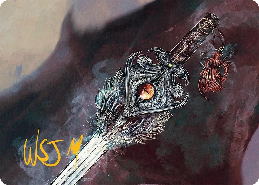 Dragonfire Blade Art Card 40 54 Gold Stamped Signature 40 (Art Series: Tarkir: Dragonstorm)  | Good Games Modbury