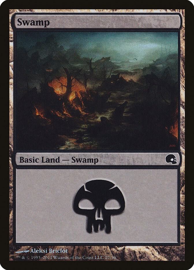 Swamp 27 27/50 (Premium Deck Series: Graveborn)  - Foil | Good Games Modbury