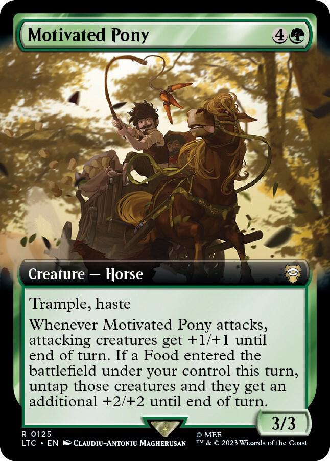 Motivated Pony 125/347 (Commander: The Lord of the Rings: Tales of Middle-earth)  - Extended Art | Good Games Modbury