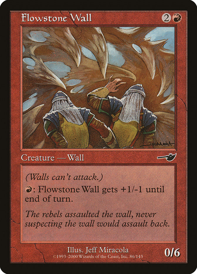 Flowstone Wall 86/143 (Nemesis)  - Foil | Good Games Modbury