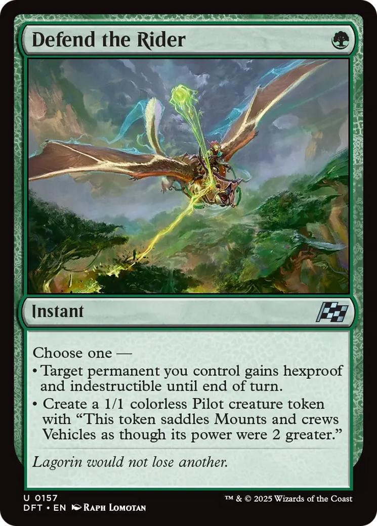 Defend the Rider [Aetherdrift] | Good Games Modbury