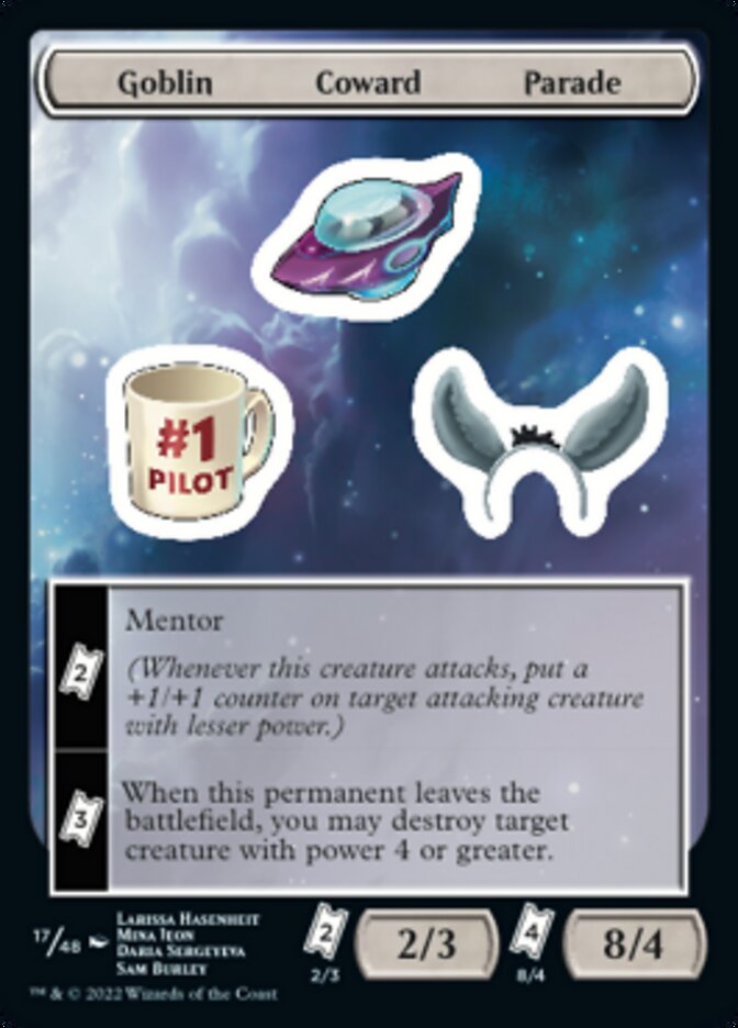 Goblin Coward Parade [Unfinity Stickers] | Good Games Modbury