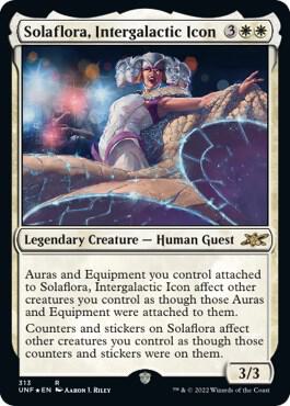 Solaflora Intergalactic Icon Galaxy Foil 313/244 (Unfinity)  - Foil | Good Games Modbury