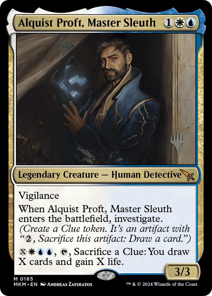 Alquist Proft Master Sleuth 185p/182 (Promo Pack: Murders at Karlov Manor)  - Foil | Good Games Modbury