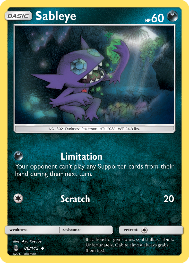 Sableye (80/145) [Sun & Moon: Guardians Rising] | Good Games Modbury