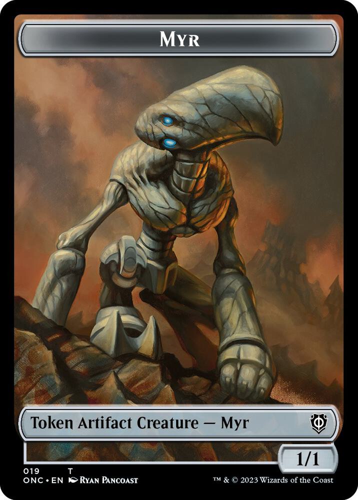 Myr Thopter Double Sided Token 19 // 21 (Commander: Phyrexia: All Will Be One)  | Good Games Modbury