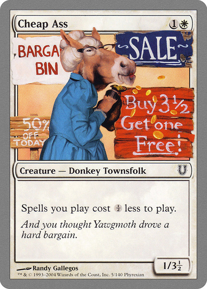 Cheap Ass 5/140 (Unhinged)  - Foil | Good Games Modbury