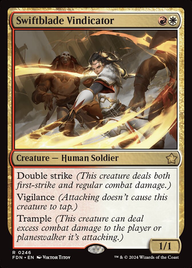 Swiftblade Vindicator 246/291 (Foundations)  - Foil | Good Games Modbury