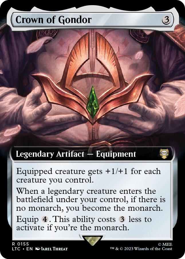 Crown of Gondor 155/347 (Commander: The Lord of the Rings: Tales of Middle-earth)  - Extended Art | Good Games Modbury
