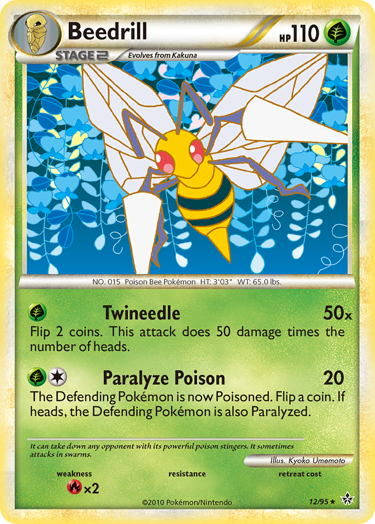 Beedrill (12/95) [HeartGold & SoulSilver: Unleashed] | Good Games Modbury