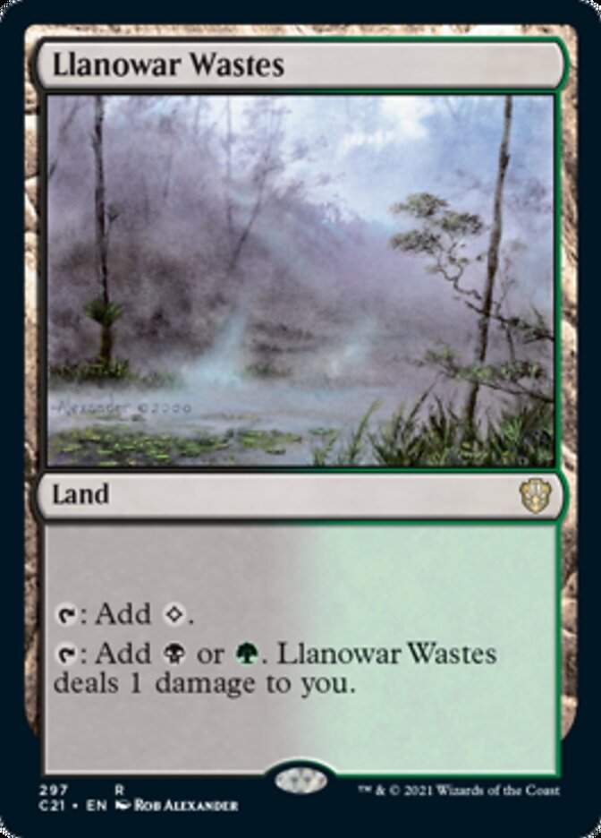 Llanowar Wastes [Commander 2021] | Good Games Modbury