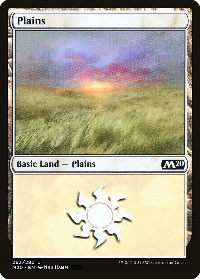 Plains (263) [Core Set 2020] | Good Games Modbury