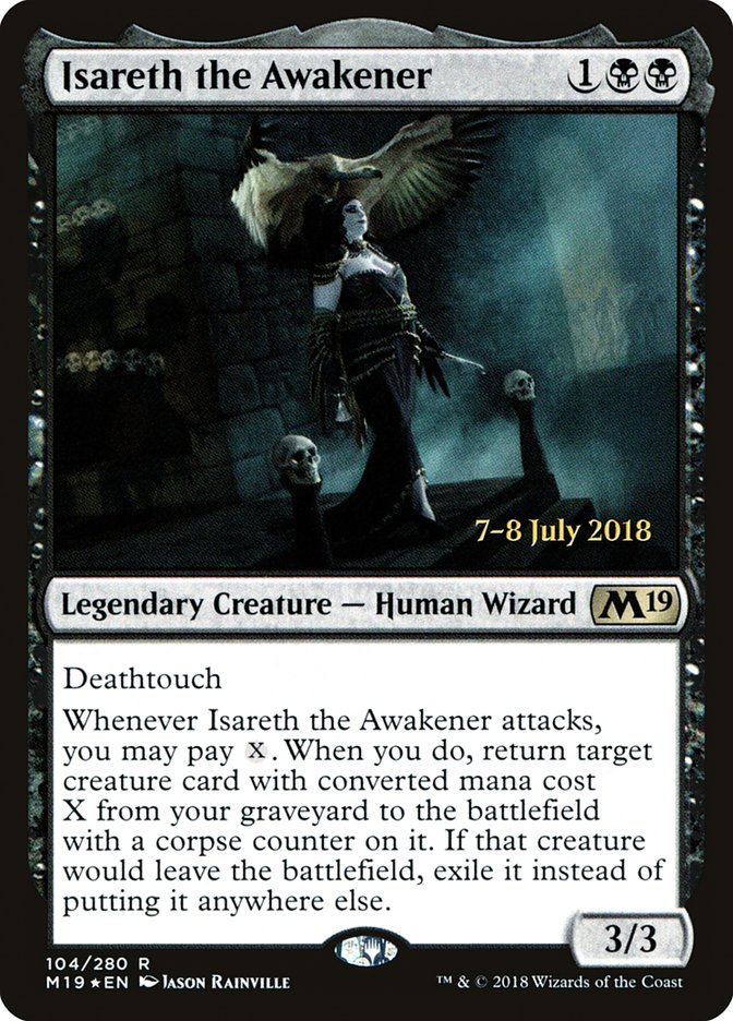 Isareth the Awakener [Core Set 2019 Prerelease Promos] | Good Games Modbury