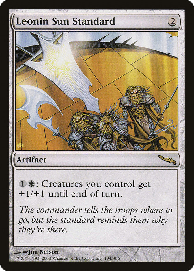Leonin Sun Standard [Mirrodin] | Good Games Modbury