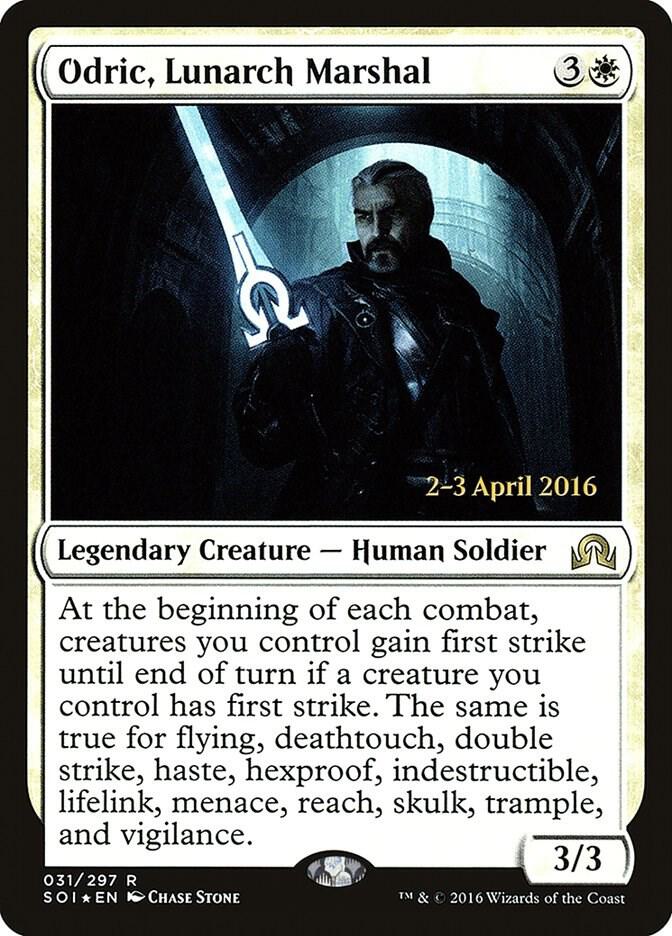 Odric Lunarch Marshal 31 (Prerelease Cards)  - Foil | Good Games Modbury
