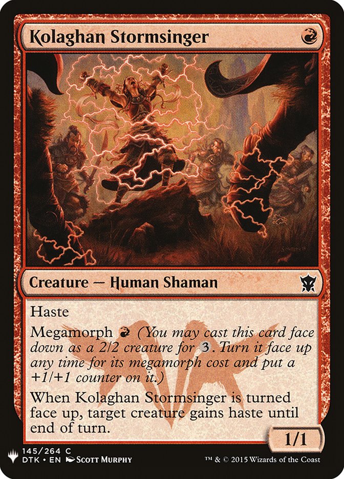 Kolaghan Stormsinger [Mystery Booster] | Good Games Modbury