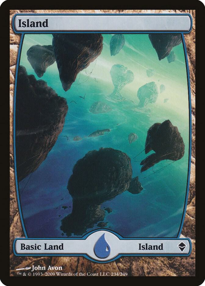 Island 234/249 (Zendikar)  - Full Art | Good Games Modbury