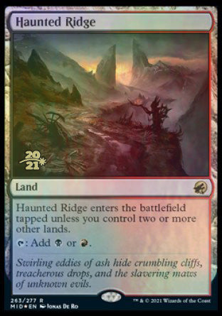 Haunted Ridge [Innistrad: Midnight Hunt Prerelease Promos] | Good Games Modbury