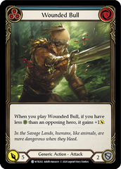 Wounded Bull (Blue) [U-WTR202] (Welcome to Rathe Unlimited)  Unlimited Rainbow Foil | Good Games Modbury