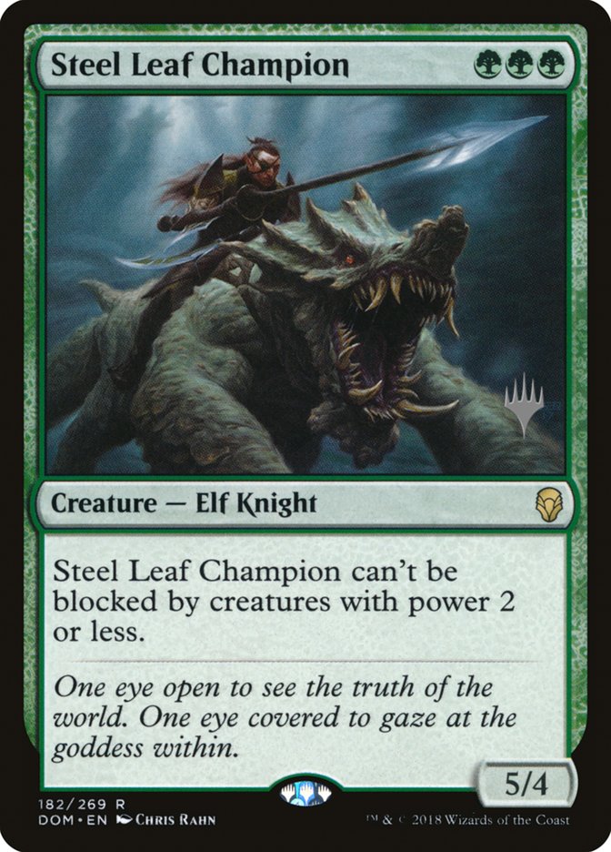 Steel Leaf Champion (Promo Pack) [Dominaria Promos] | Good Games Modbury