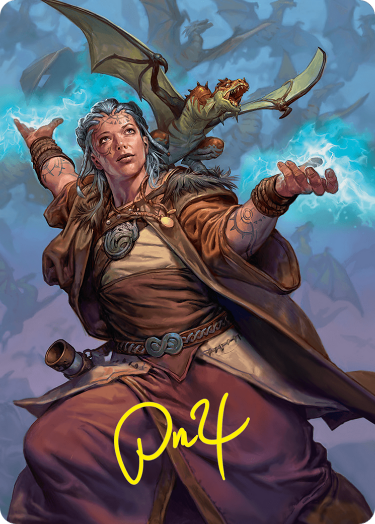 Drake Hatcher 2 Art Card (29/54) (Gold-Stamped Signature) [Foundations Art Series] | Good Games Modbury