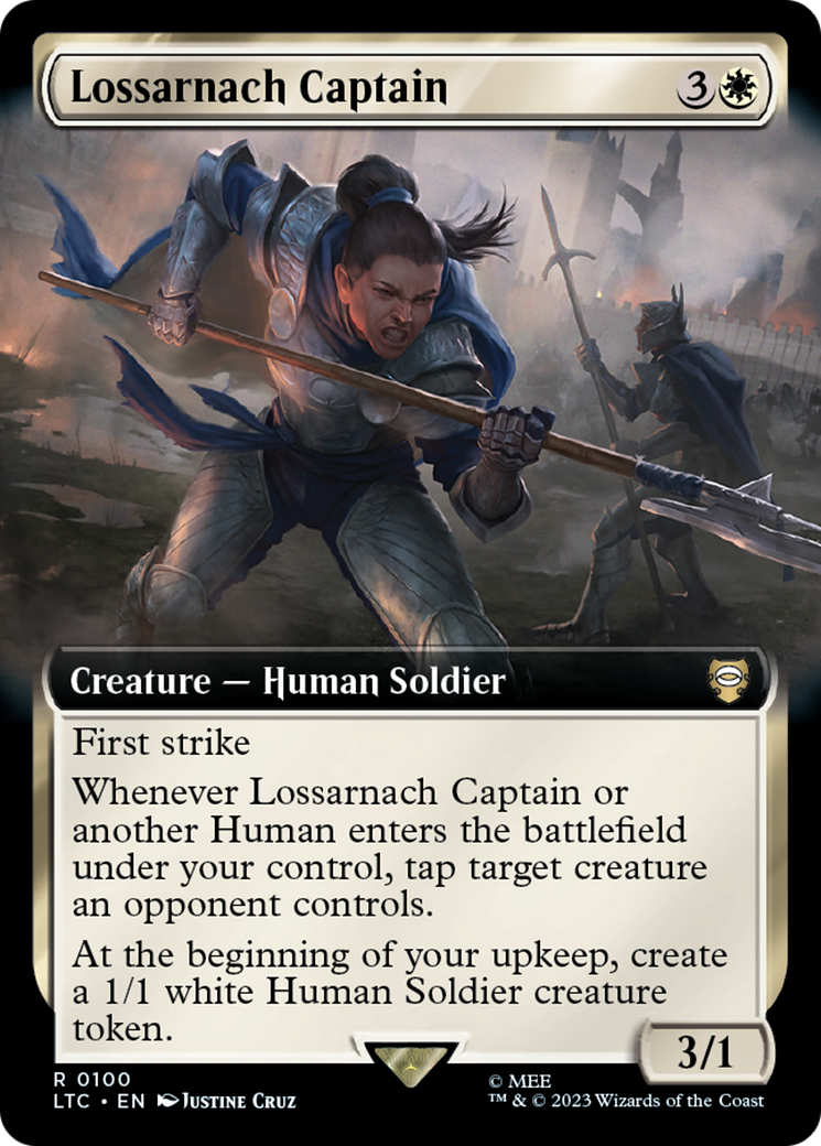 Lossarnach Captain (Extended Art) [The Lord of the Rings: Tales of Middle-Earth Commander] | Good Games Modbury