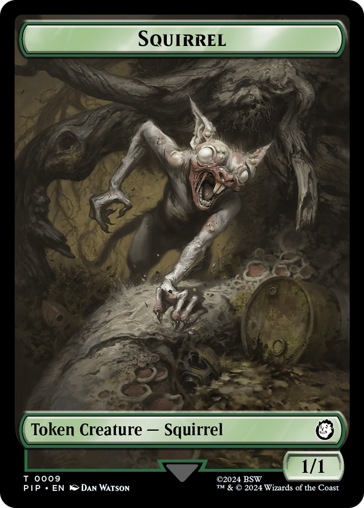 Junk // Squirrel Double-Sided Token [Fallout Tokens] | Good Games Modbury