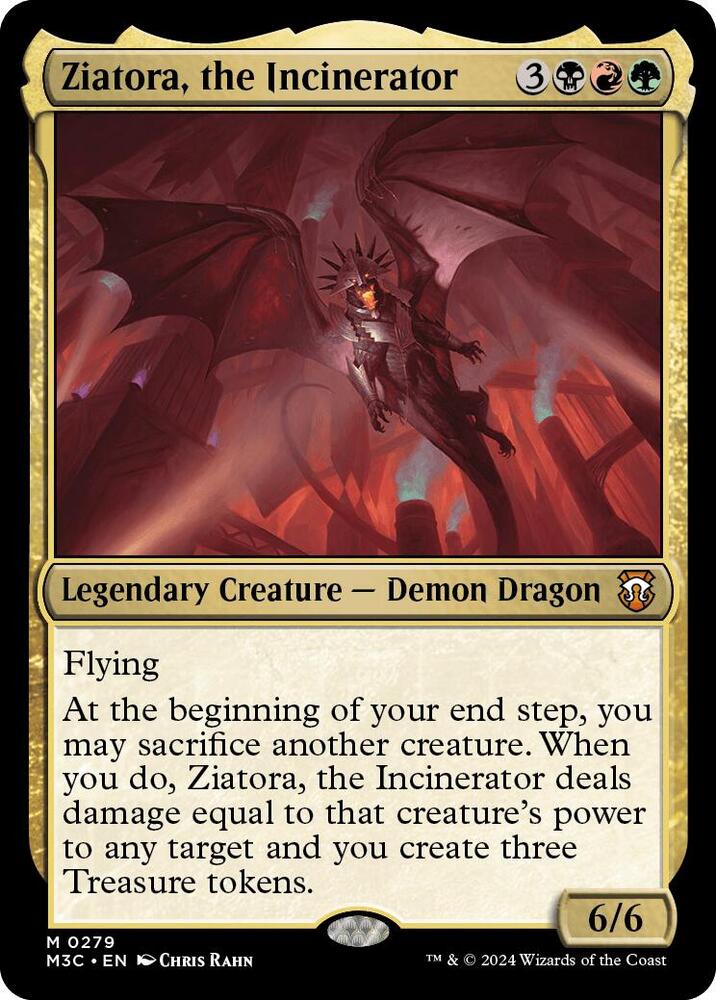 Ziatora, the Incinerator 279/411 (Commander: Modern Horizons 3)  - Ripple Foil | Good Games Modbury