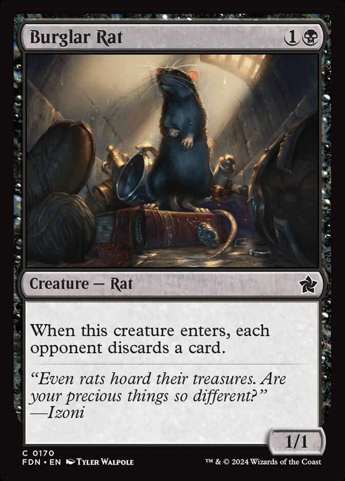 Burglar Rat 170/291 (Foundations)  | Good Games Modbury