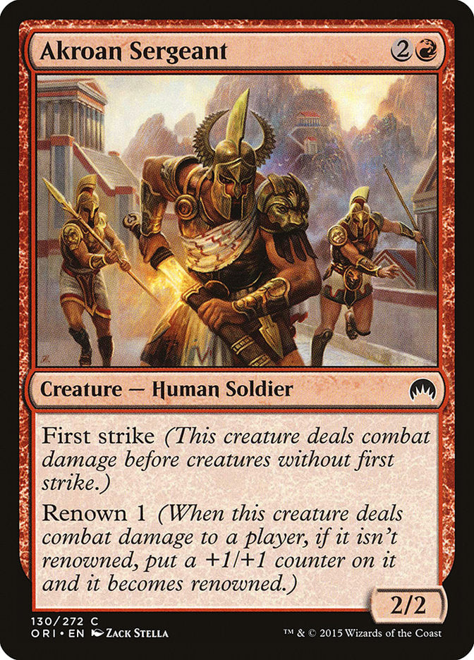 Akroan Sergeant [Magic Origins] | Good Games Modbury