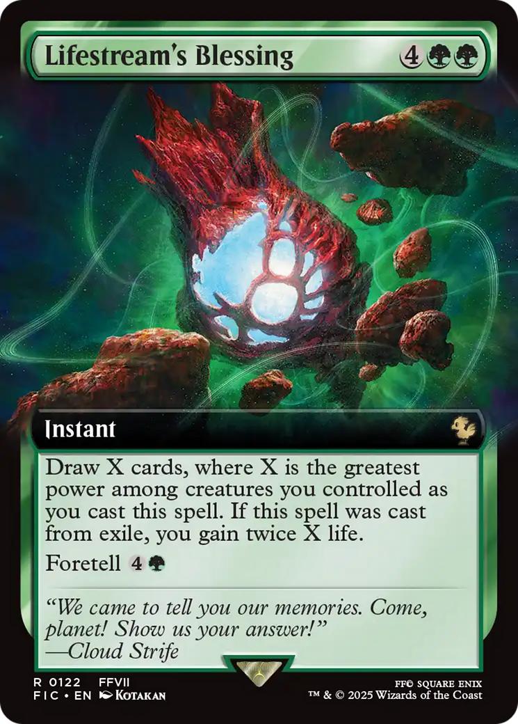 Lifestream's Blessing (Extended Art) [FINAL FANTASY Commander] | Good Games Modbury