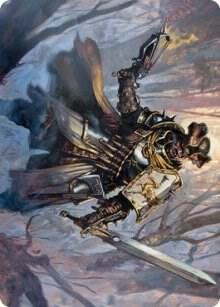 Brutal Cathar Art Card 13 (Art Series: Innistrad: Midnight Hunt)  | Good Games Modbury