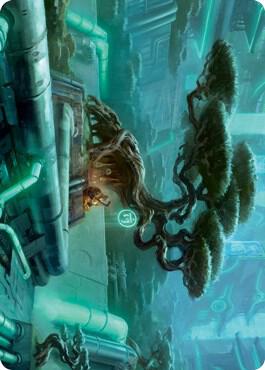 Forest 292 Art Card 44 (Art Series: Kamigawa: Neon Dynasty)  | Good Games Modbury