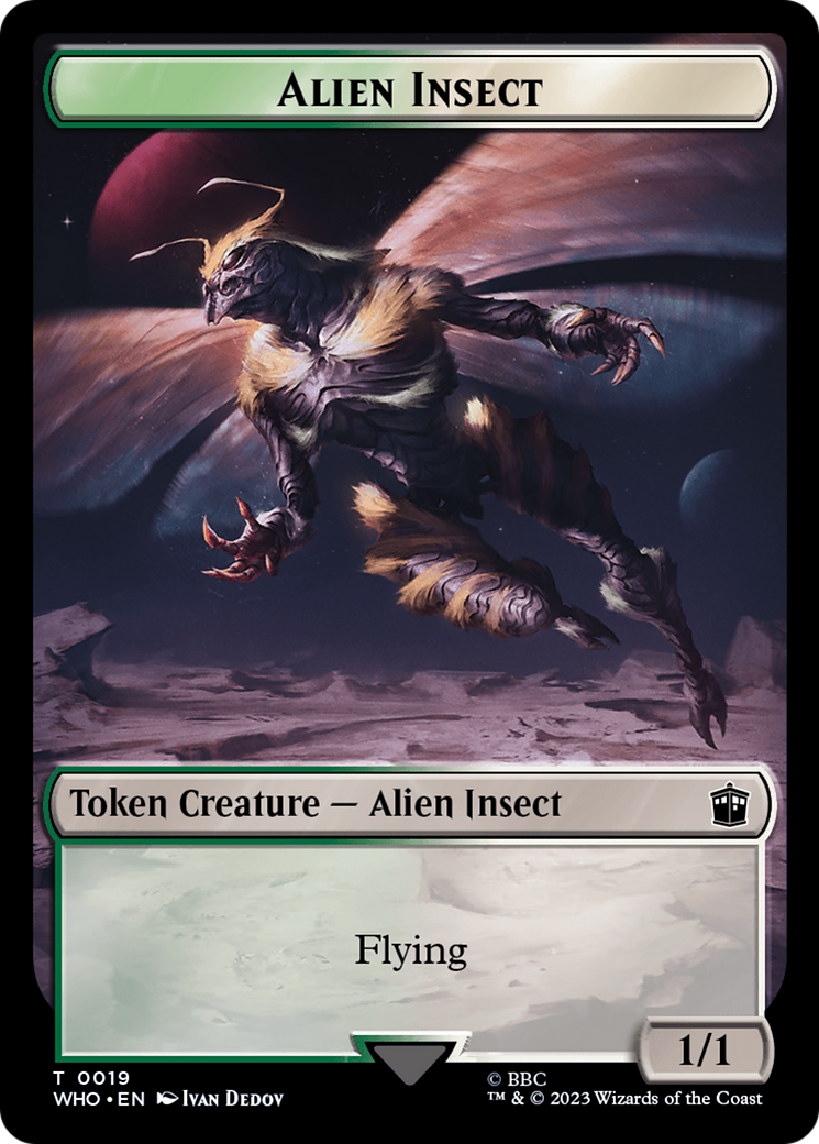 Copy // Alien Insect Double-Sided Token [Doctor Who Tokens] | Good Games Modbury