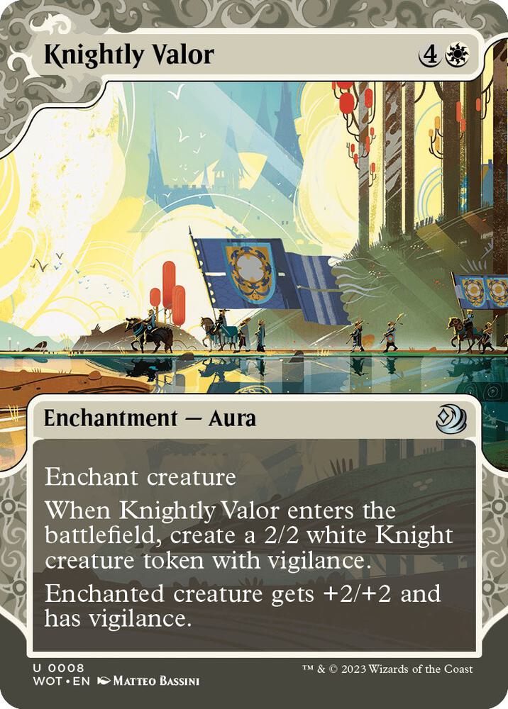Knightly Valor 8/63 (Wilds of Eldraine: Enchanting Tales)  - Showcase | Good Games Modbury