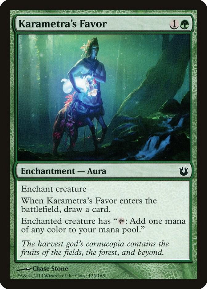 Karametra's Favor 125/165 (Born of the Gods)  - Foil | Good Games Modbury