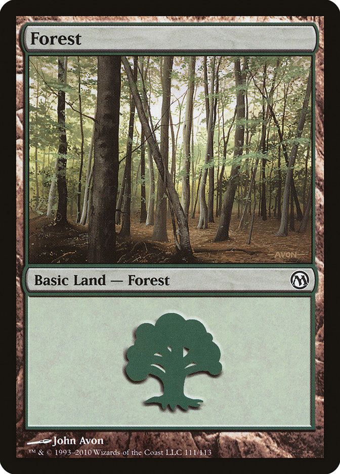 Forest (111) [Duels of the Planeswalkers] | Good Games Modbury