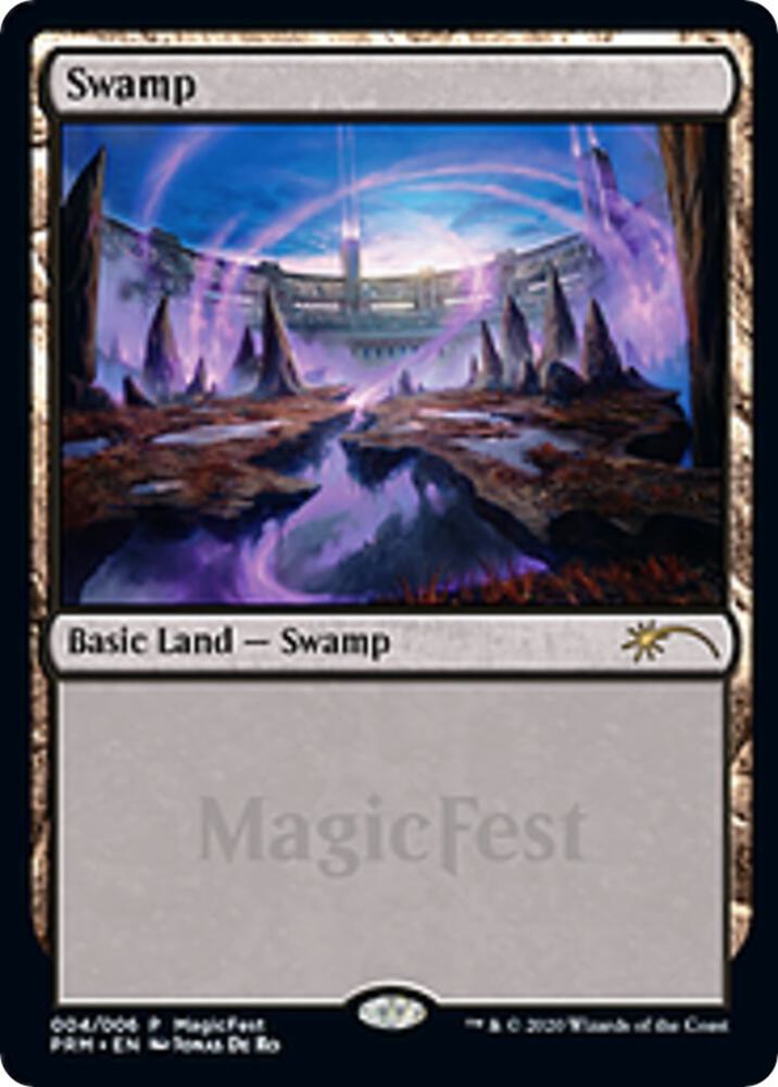 Swamp 4/6 (MagicFest Cards)  - Foil | Good Games Modbury