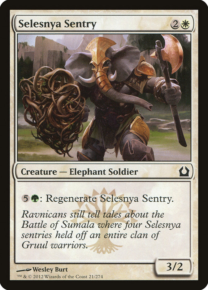 Selesnya Sentry [Return to Ravnica] | Good Games Modbury
