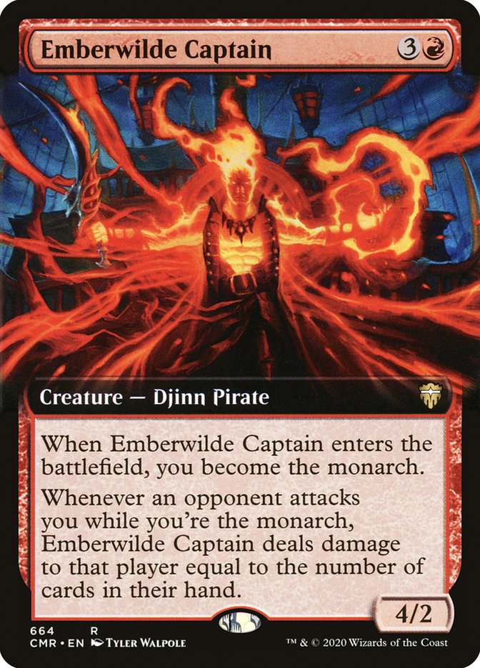 Emberwilde Captain (Extended Art) [Commander Legends] | Good Games Modbury