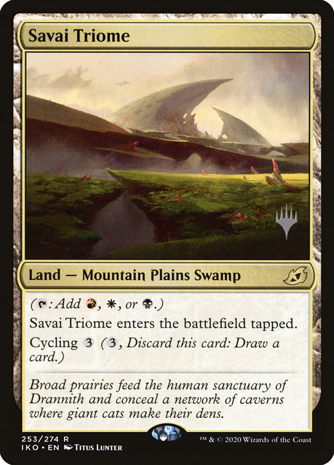 Savai Triome (Promo Pack) [Ikoria: Lair of Behemoths Promos] | Good Games Modbury