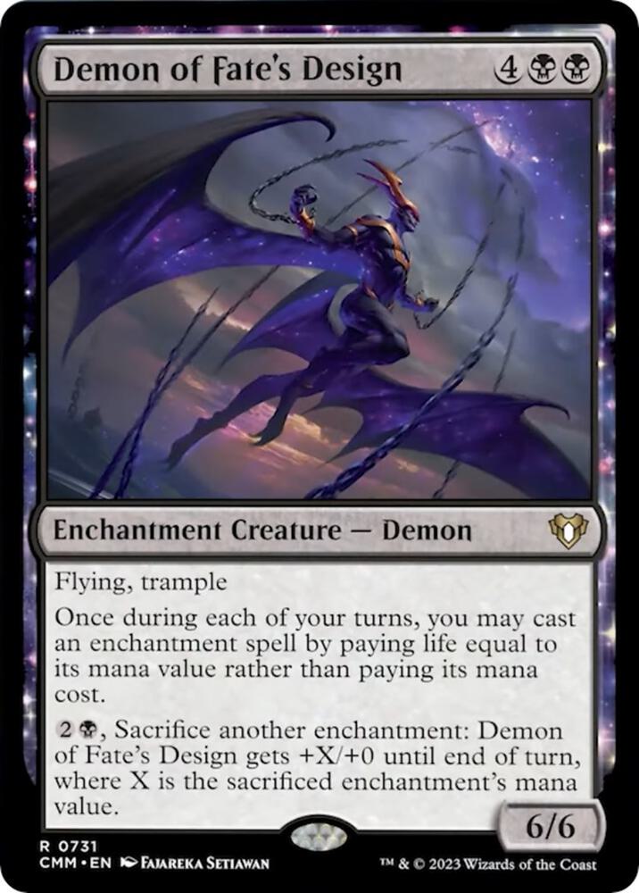 Demon of Fate's Design 731/451 (Commander Masters)  | Good Games Modbury