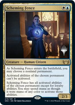 Scheming Fence 219 (Promo Pack: Streets of New Capenna)  - Foil | Good Games Modbury